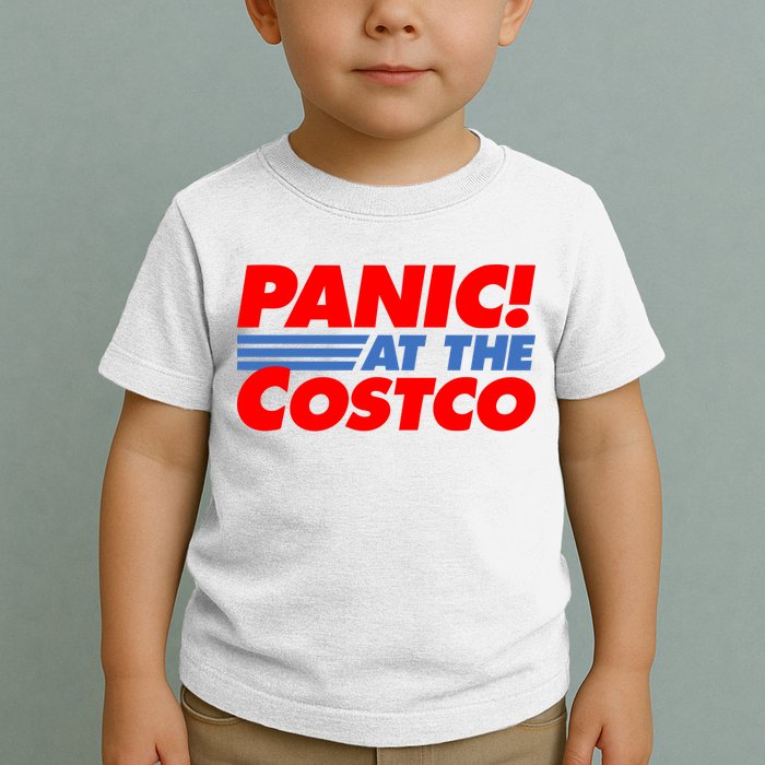 Panic At The Costco Funny Meme Toddler T-Shirt