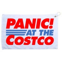 Panic At The Costco Funny Meme Grommeted Golf Towel