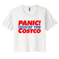 Panic At The Costco Funny Meme Women's Crop Top Tee