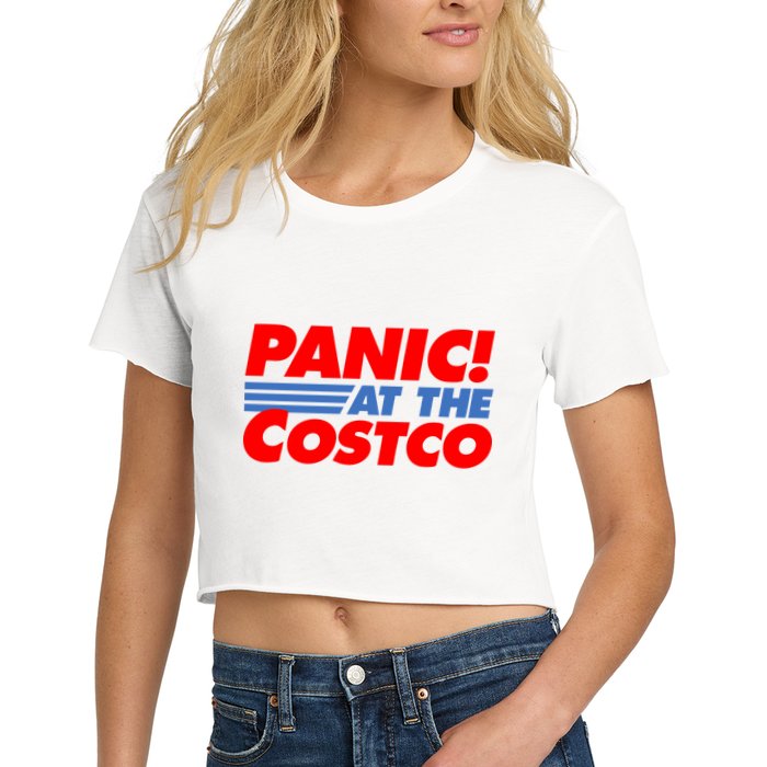 Panic At The Costco Funny Meme Crop Top