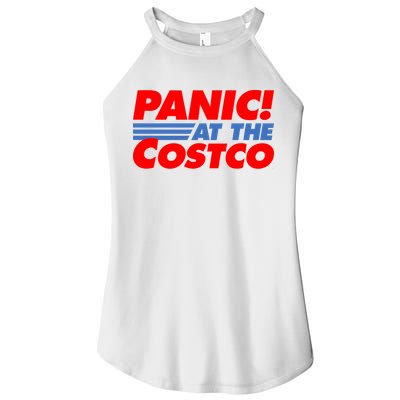 Panic At The Costco Funny Meme Women's Perfect Tri Rocker Tank