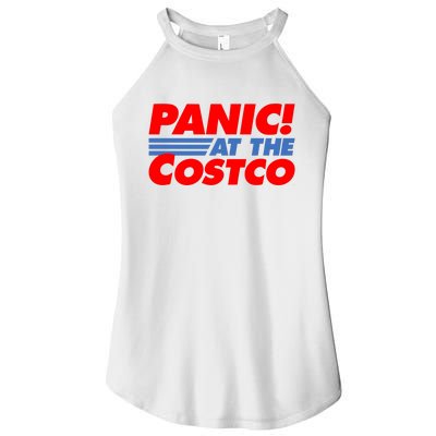 Panic At The Costco Funny Meme Women's Perfect Tri Rocker Tank