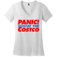 Panic At The Costco Funny Meme Women's V-Neck T-Shirt