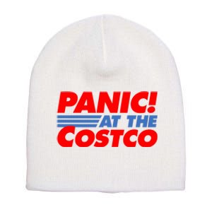 Panic At The Costco Funny Meme Short Acrylic Beanie