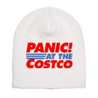 Panic At The Costco Funny Meme Short Acrylic Beanie