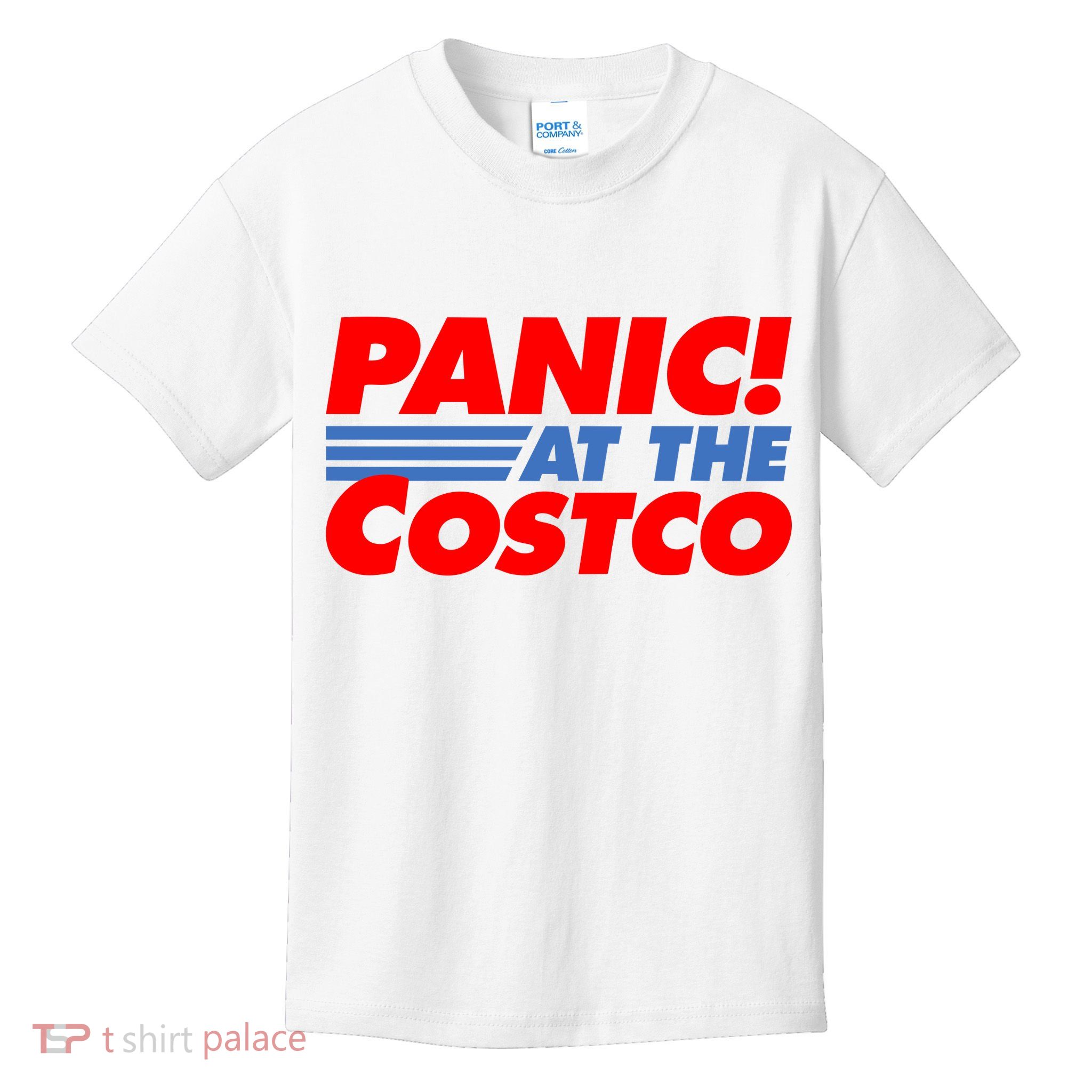 Panic At The Costco Funny Meme Kids T-Shirt
