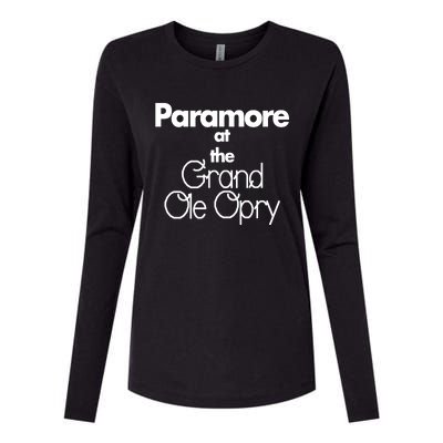 P.A.R.A.M.O.R.E At The Grand Ole Opry. Womens Cotton Relaxed Long Sleeve T-Shirt