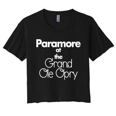 P.A.R.A.M.O.R.E At The Grand Ole Opry. Women's Crop Top Tee