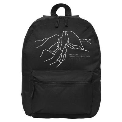 Places Around The World Half Dome Yosemite National Park 16 in Basic Backpack