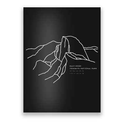 Places Around The World Half Dome Yosemite National Park Poster