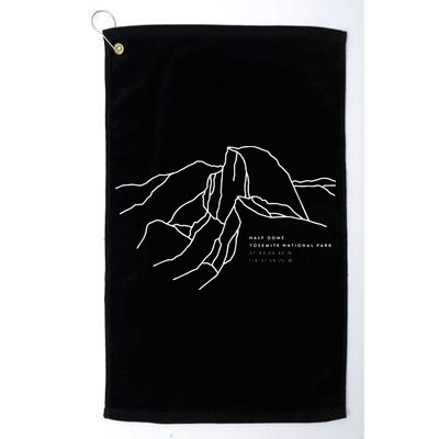 Places Around The World Half Dome Yosemite National Park Golf Towel
