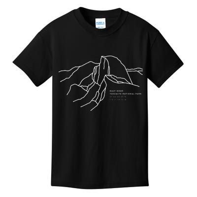 Places Around The World Half Dome Yosemite National Park Kids T-Shirt