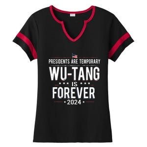 Presidents Are Temporary W.U.T.A.N.G Is Forever 2024 Ladies Halftime Notch Neck Tee