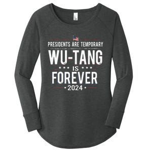 Presidents Are Temporary W.U.T.A.N.G Is Forever 2024 Women's Perfect Tri Tunic Long Sleeve Shirt