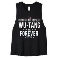 Presidents Are Temporary W.U.T.A.N.G Is Forever 2024 Women's Racerback Cropped Tank