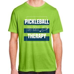 Pickleball As Therapy Hobby Sports Dinking Gift Adult ChromaSoft Performance T-Shirt