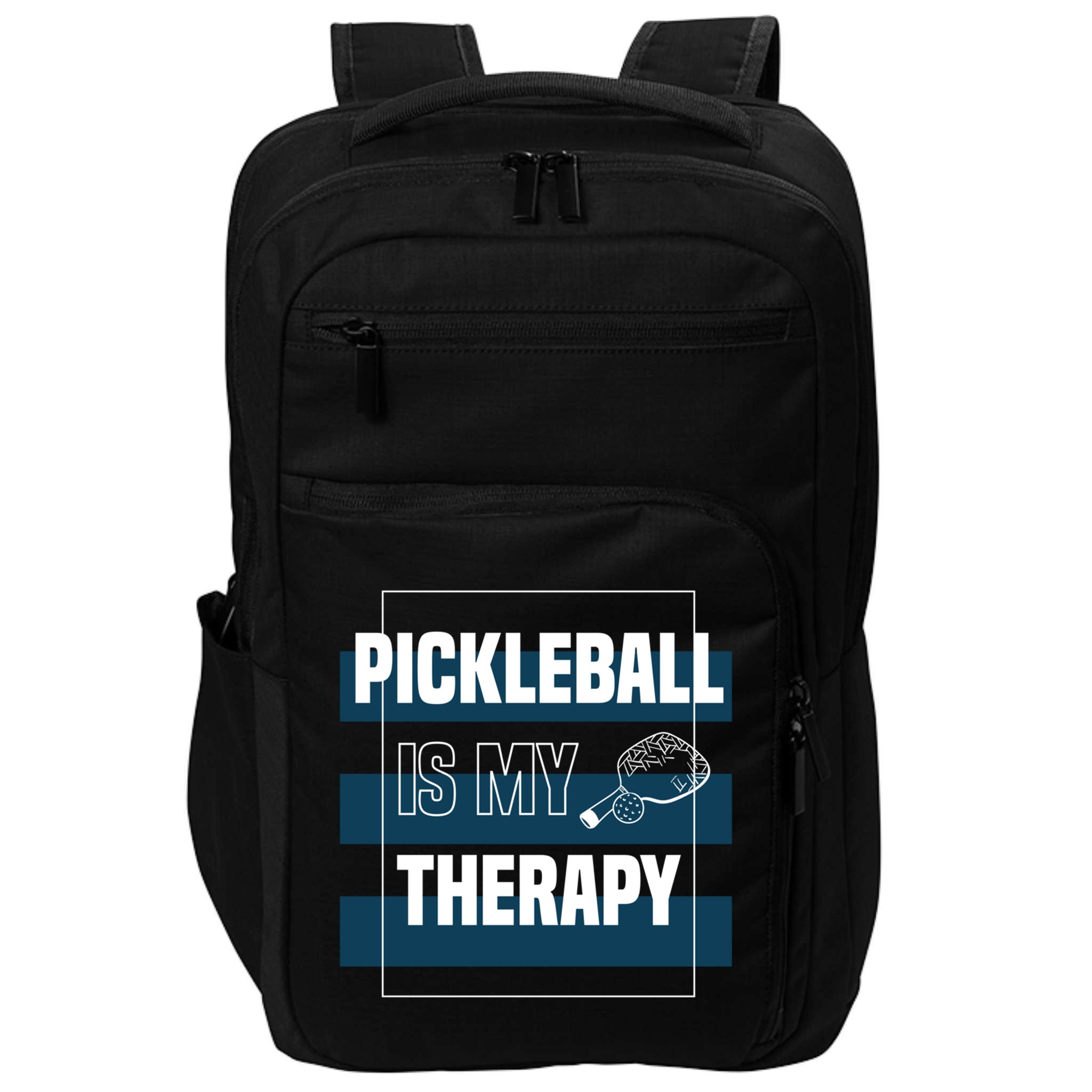 Pickleball As Therapy Hobby Sports Dinking Gift Impact Tech Backpack