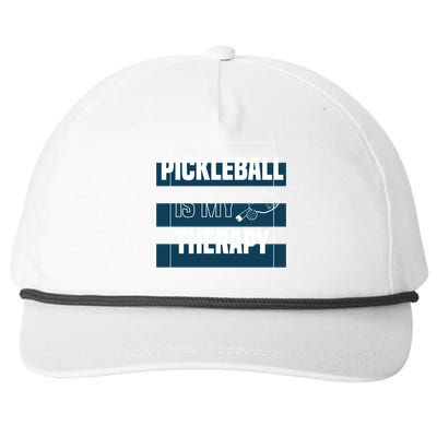 Pickleball As Therapy Hobby Sports Dinking Gift Snapback Five-Panel Rope Hat