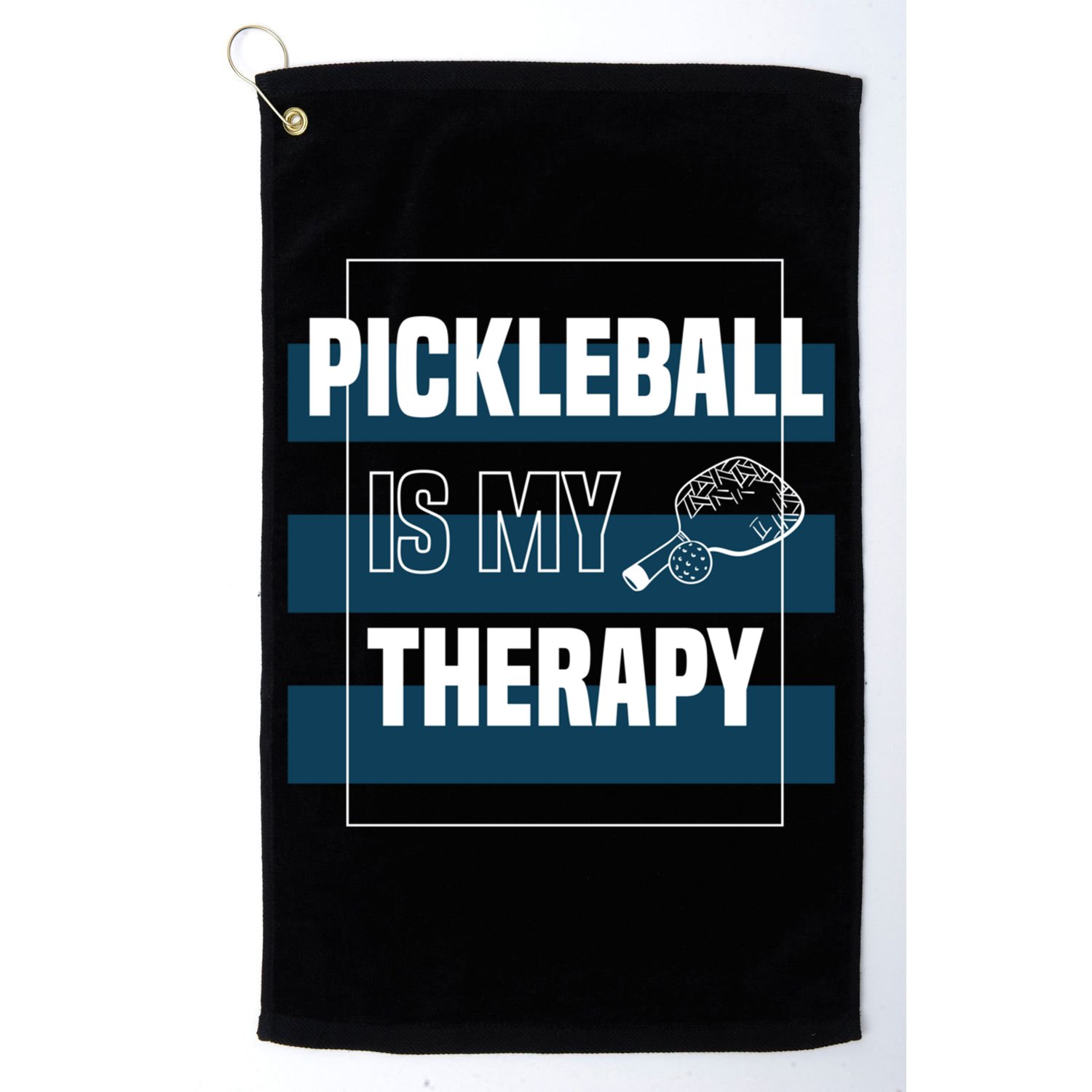 Pickleball As Therapy Hobby Sports Dinking Gift Golf Towel
