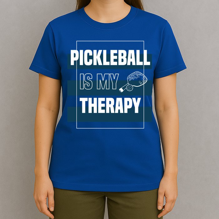 Pickleball As Therapy Hobby Sports Dinking Gift T-Shirt