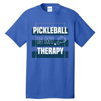 Pickleball As Therapy Hobby Sports Dinking Gift Tall T-Shirt