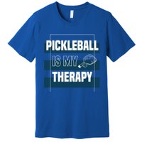 Pickleball As Therapy Hobby Sports Dinking Gift Premium T-Shirt