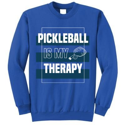Pickleball As Therapy Hobby Sports Dinking Gift Tall Sweatshirt