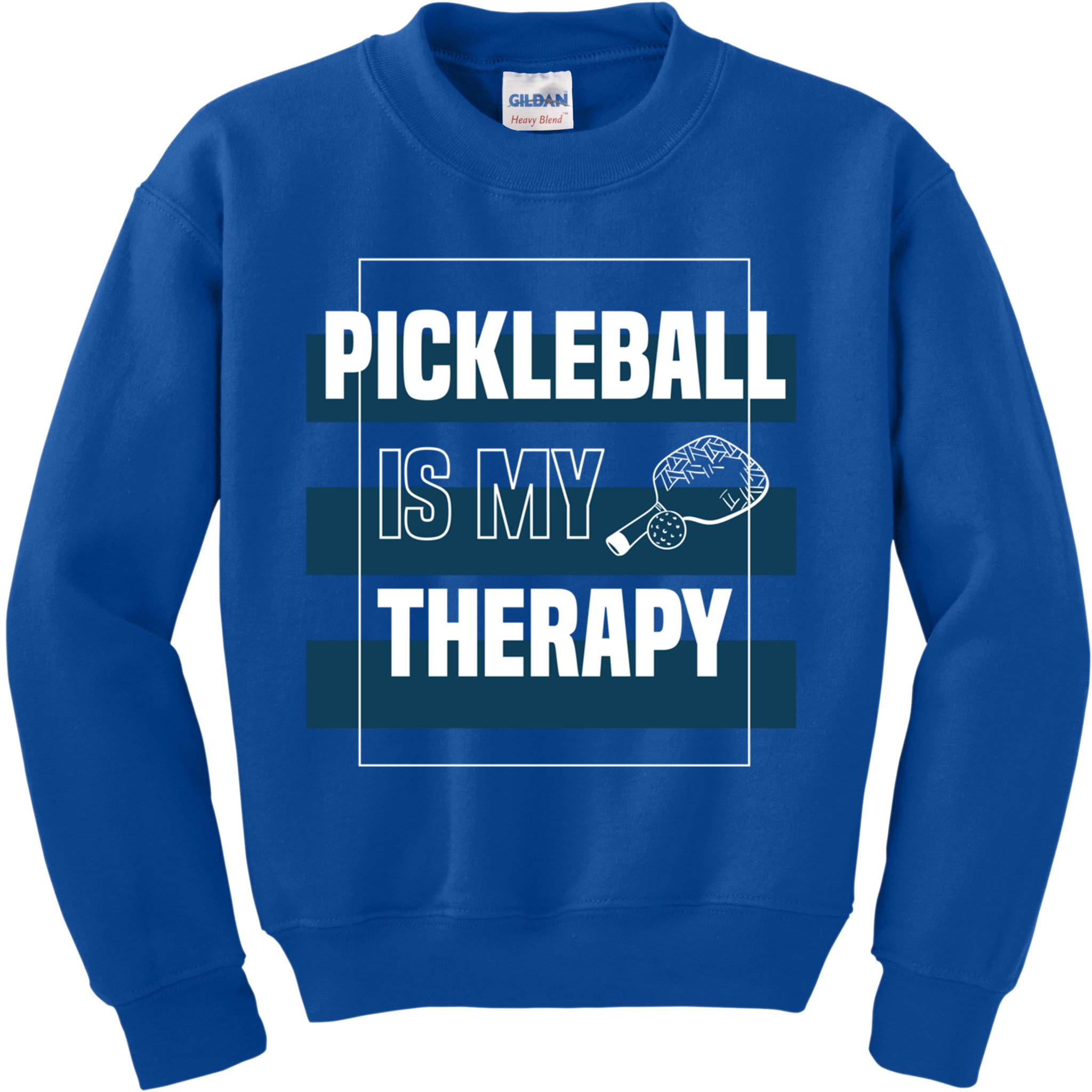 Pickleball As Therapy Hobby Sports Dinking Gift Kids Sweatshirt