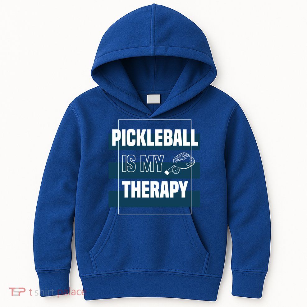 Pickleball As Therapy Hobby Sports Dinking Gift Kids Hoodie