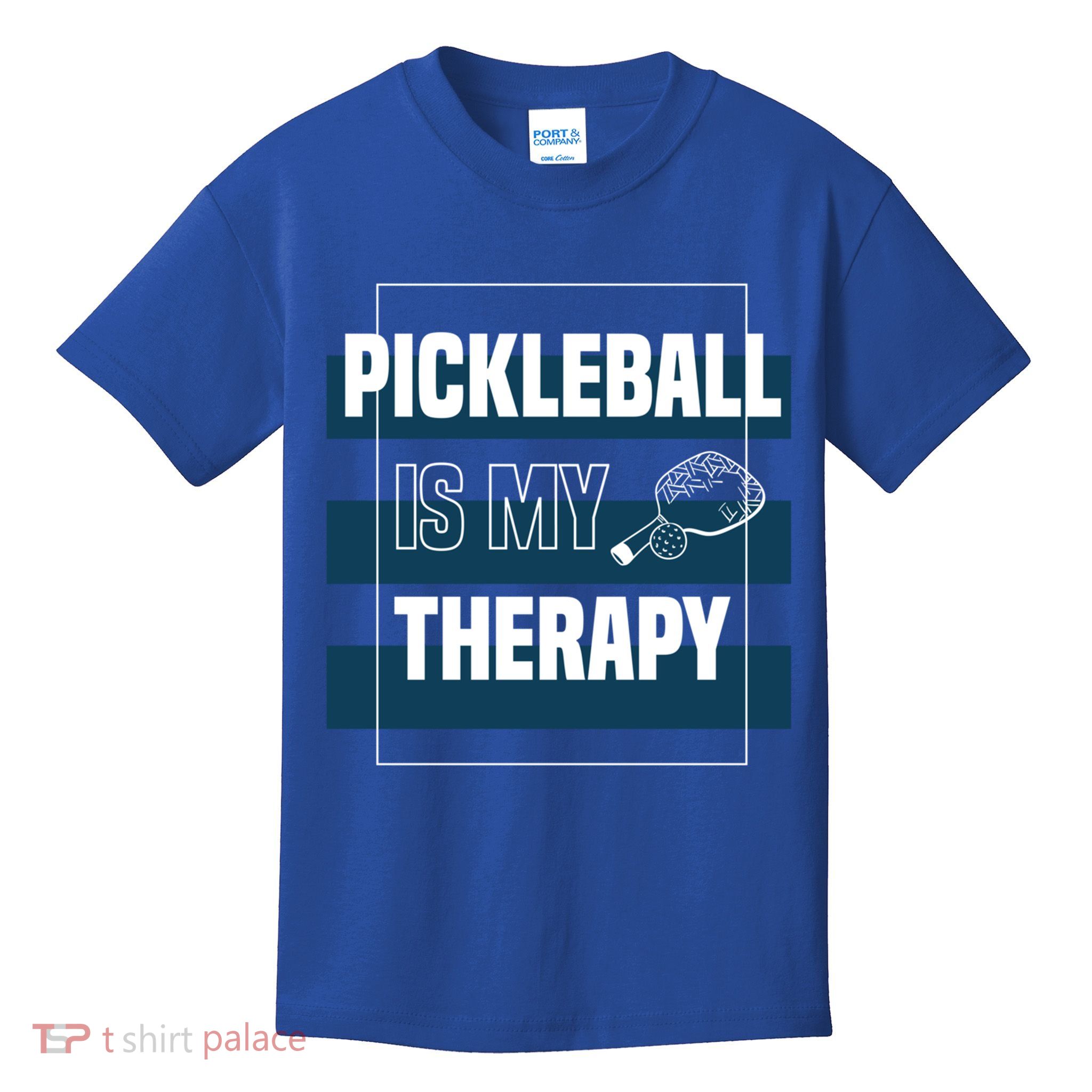 Pickleball As Therapy Hobby Sports Dinking Gift Kids T-Shirt