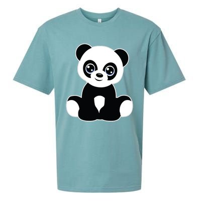 Panda Art Tween Cute Love Pandas Graphic Sueded Cloud Jersey T-Shirt