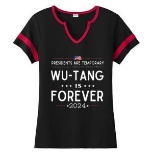 Presidents Are Temporary W.U.T.A.N.G Is Forever 2024 Ladies Halftime Notch Neck Tee