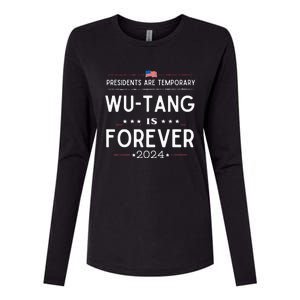 Presidents Are Temporary W.U.T.A.N.G Is Forever 2024 Womens Cotton Relaxed Long Sleeve T-Shirt