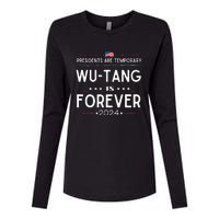 Presidents Are Temporary W.U.T.A.N.G Is Forever 2024 Womens Cotton Relaxed Long Sleeve T-Shirt