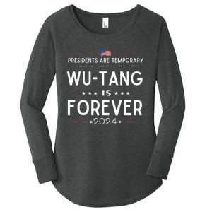 Presidents Are Temporary W.U.T.A.N.G Is Forever 2024 Women's Perfect Tri Tunic Long Sleeve Shirt