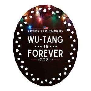 Presidents Are Temporary W.U.T.A.N.G Is Forever 2024 Ceramic Oval Ornament