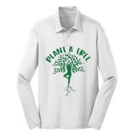 Plant A Tree Yoga Meditation Lover Namaste Yogi Tree Pose Silk Touch Performance Long Sleeve Polo