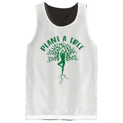 Plant A Tree Yoga Meditation Lover Namaste Yogi Tree Pose Mesh Reversible Basketball Jersey Tank