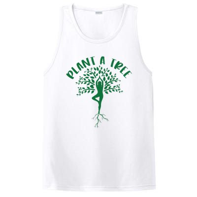 Plant A Tree Yoga Meditation Lover Namaste Yogi Tree Pose PosiCharge Competitor Tank