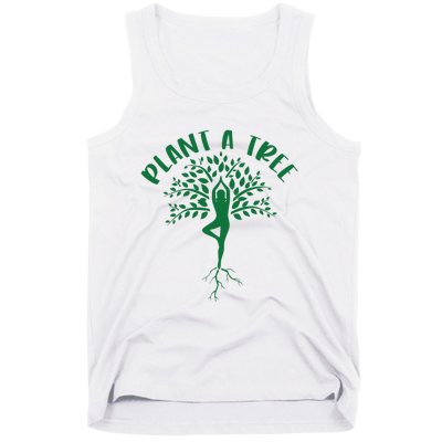 Plant A Tree Yoga Meditation Lover Namaste Yogi Tree Pose Tank Top