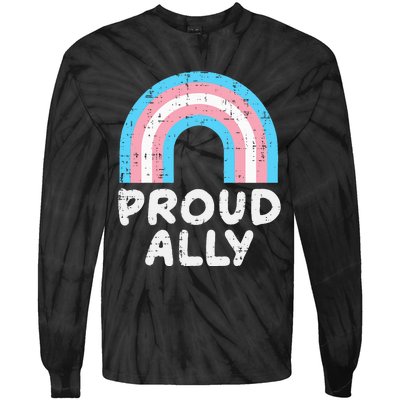 Proud Ally Transsexual Tie-Dye Long Sleeve Shirt