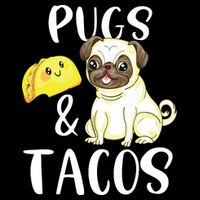 Pugs And Tacos Funny Pug And Tacos Gift Funny Dog Lover Cooling Performance Crew T-Shirt