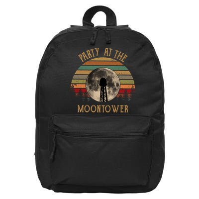 Party At The Moontower Vintage 16 in Basic Backpack