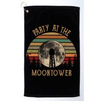 Party At The Moontower Vintage Golf Towel