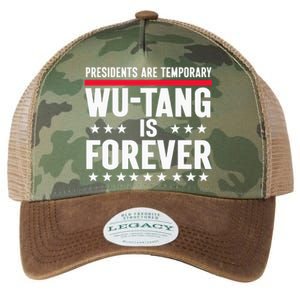 Presidents Are Temporary W.U.T.A.N.G Is Forever 2024 Funny Blue Legacy Tie Dye Trucker Hat