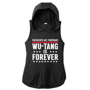 Presidents Are Temporary W.U.T.A.N.G Is Forever 2024 Funny Blue Ladies PosiCharge Tri-Blend Wicking Draft Hoodie Tank