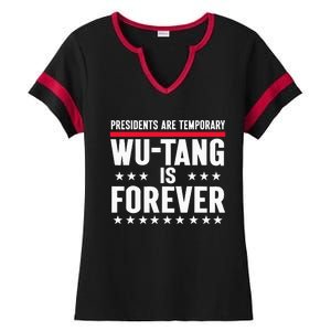 Presidents Are Temporary W.U.T.A.N.G Is Forever 2024 Funny Blue Ladies Halftime Notch Neck Tee