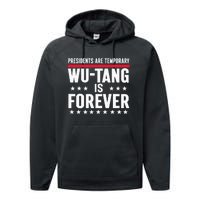 Presidents Are Temporary W.U.T.A.N.G Is Forever 2024 Funny Blue Performance Fleece Hoodie