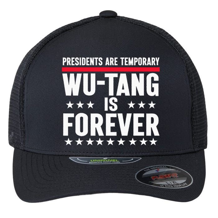 Presidents Are Temporary W.U.T.A.N.G Is Forever 2024 Funny Blue Flexfit Unipanel Trucker Cap