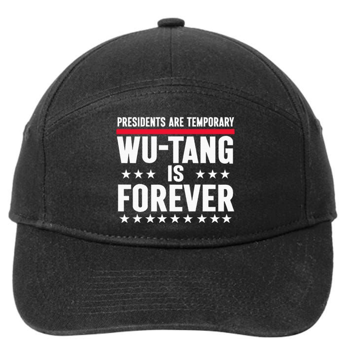 Presidents Are Temporary W.U.T.A.N.G Is Forever 2024 Funny Blue 7-Panel Snapback Hat